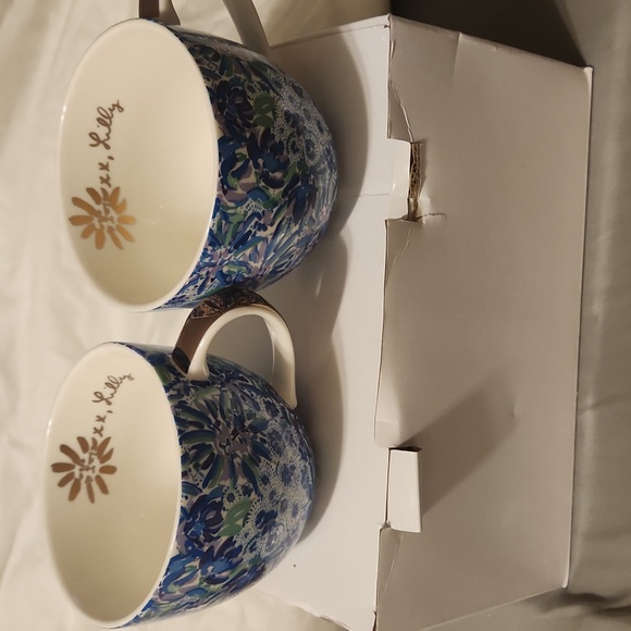 🌷HP🌷NIB Lilly Pulitzer 2 Ceramic Mugs High Maintenance - Picture 2 of 3
